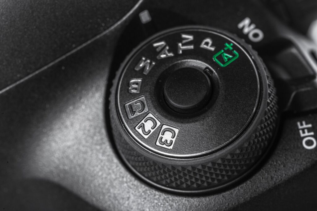 Closeup view of digital camera